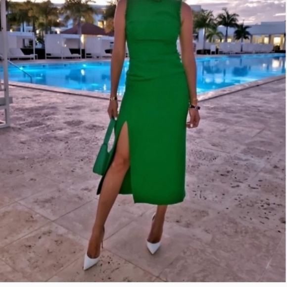 ZARA long textured weave dress - Picture 15 of 15